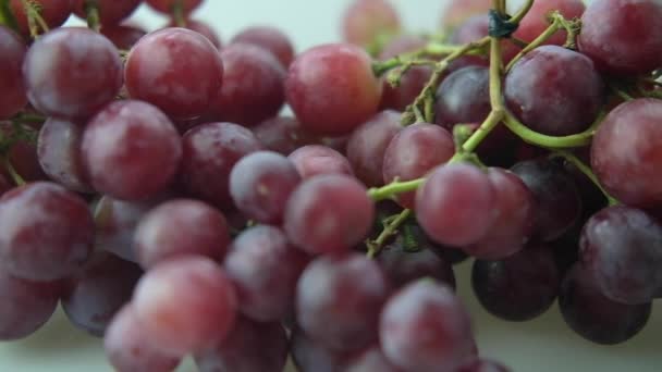 Panning Disparó Uvas Frescas Sin Semillas — Vídeo de stock