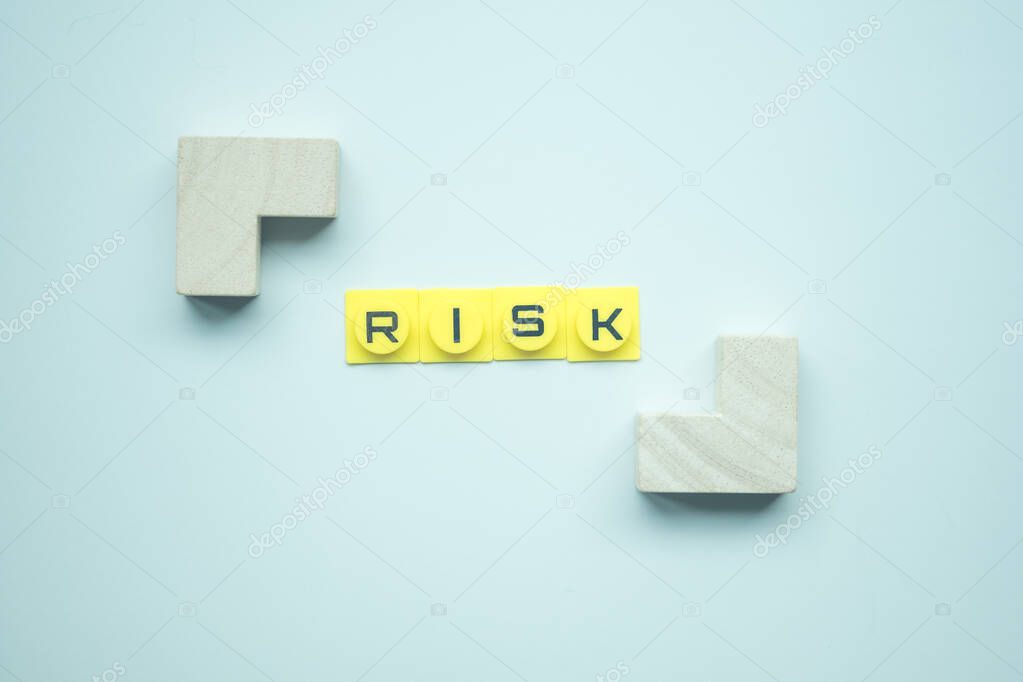 RISK word in parentheses symbols. The concept of risk management