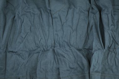 Mavi kumaş doku yüzeyini kapatın. Üst görünüm