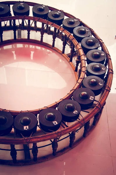 Gong Instrumento Musical Tailandés Gong Imágenes Instrumentos Musicales Tailandeses — Foto de Stock