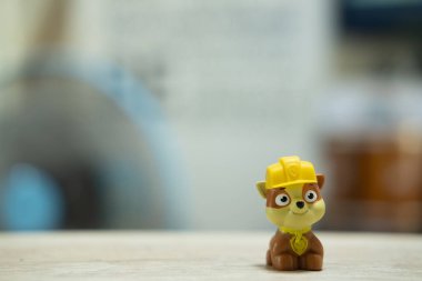 Bangkok, Thailand - May 22, 2021 : Toy of PAW patrol team. Heroes of the animated series. Canadian animated television series created by Keith Chapman.