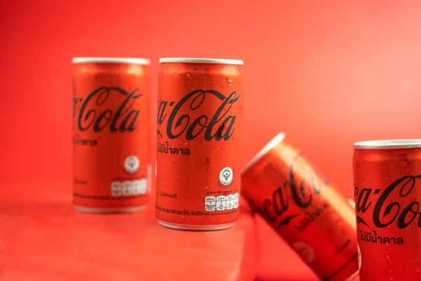 Bangkok Thailand June 2021 Mini Can New Coca Cola Coke — Stock Photo, Image
