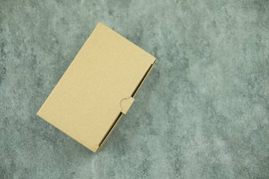 Karton kutu boş kağıt paketi. Kare tasarım şablonu