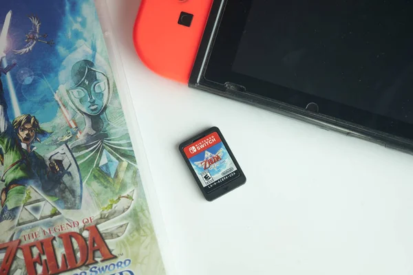 Samut Prakan, Tayland - 24 Temmuz 2021: Nintendo Switch video oyunu 