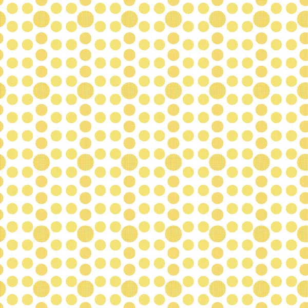 Small Yellow Orange Circle Seamless Pattern — 스톡 벡터