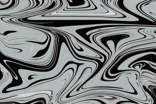 Black White Liquid Background Abstract Marble Texture — Stock Photo, Image