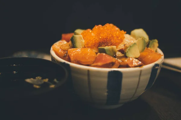 Kaisendon Japonská Mísa Rýží Mořských Plodů Japonská Chutná Kuchyně — Stock fotografie