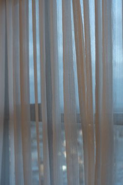 Şeffaf beyaz kumaş perdeler ve açık teras, pattaya şehri, Tayland