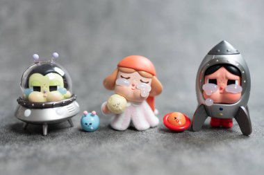 Bangkok, Tayland - 23 Ocak 2026 POP MART. BİR KRİBEĞİN SÜRESİ AY SERİLERİNE AĞIRIYOR