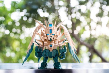 Bangkok, Tayland - 16 Şubat 2026: QMSV MINI 5. Yıldönümü İşbirliği Kör Kutusu, Wing Gundam Zero EW by T.I.M.E. BİRLİK