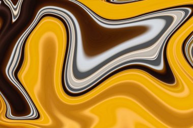 Sarı ve kahverengi soyut arka plan duvar kağıdını sıvılaştırır. Renk Bulanık Soyut Sanatı