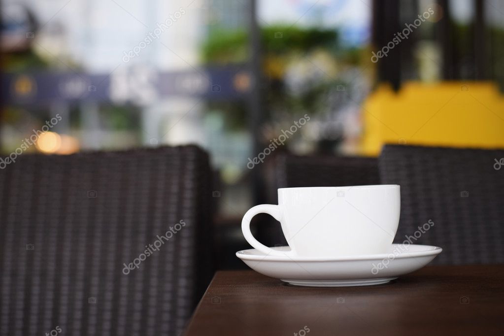 Coffee Cup On Table In Cafe Vintage Background Stock Photo Coffee Cup On Table In Cafe Vintage Background Fotografia De Stock
