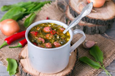 Masada yeşil kuzukulağı çorbası