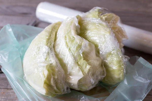 Fresh chopped cabbage on the table — Stock Photo, Image