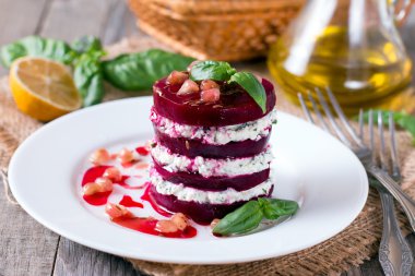 pancar salatası armut ve lor, gıda