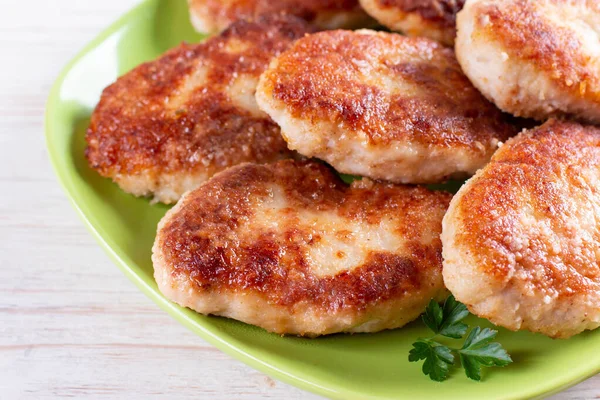 Homemade Fish Cutlets Soft Focus — Stock Photo, Image