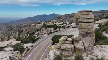 Granit hoodoo, Catalina Highway 'de kayalar - Tucson