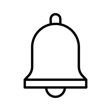 Zil, halka, alarm simgesi vektör görüntüsü. Eğitim için de kullanılabilir. Web uygulamalarında, mobil uygulamalarda ve yazdırma ortamlarında kullanılabilir.