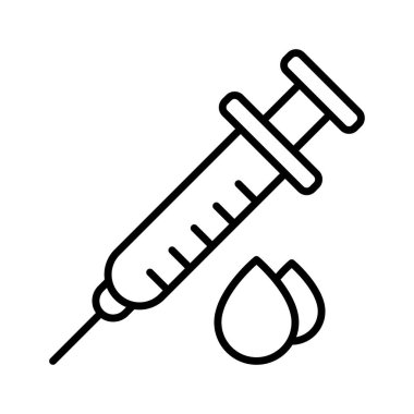 Kan bağışı ikonu vektör görüntüsü. Revir için kullanılabilir. Mobil uygulamalar, web uygulamaları ve yazdırma ortamları için elverişli.