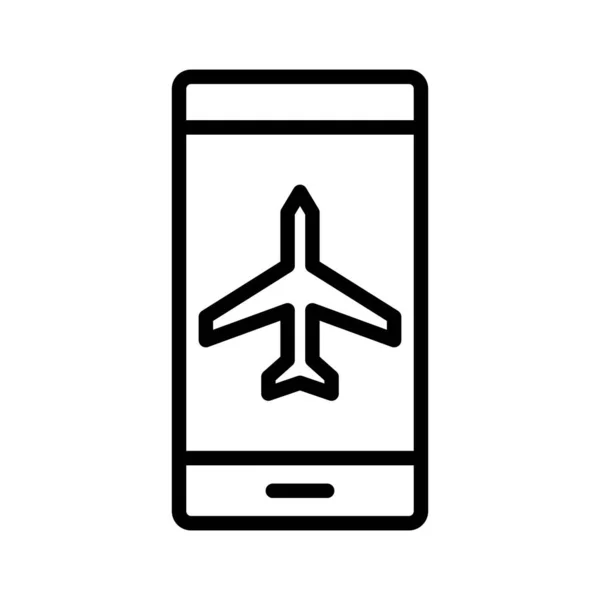 Modo Avión Icono Imagen Vectorial Puede Utilizar Para Teléfono Tableta — Archivo Imágenes Vectoriales