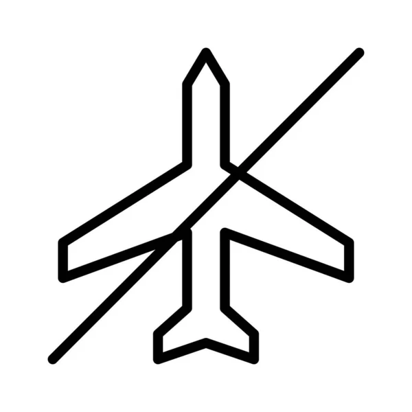 Modo Avión Desactivado Icono Imagen Vectorial Puede Utilizar Para Teléfono — Vector de stock