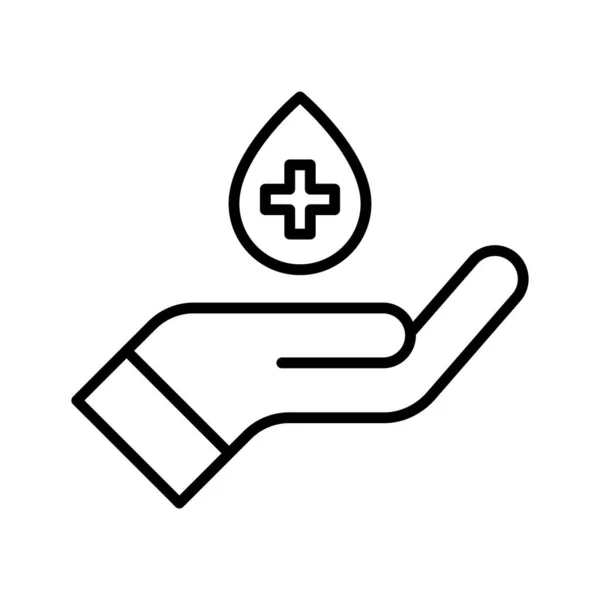 Obrázek Vektoru Dárcovství Krve Použít Medicínu Vhodné Pro Mobilní Aplikace — Stockový vektor
