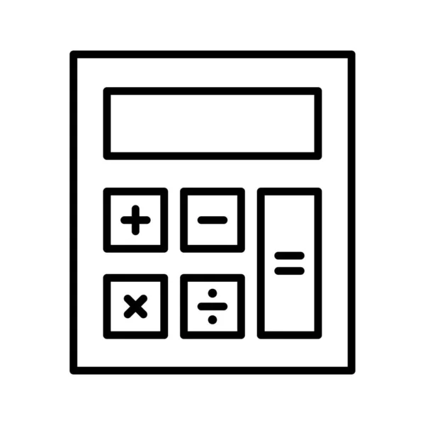 Berechnung Taschenrechner Finanz Icon Vektorbild Kann Auch Für Business Office — Stockvektor