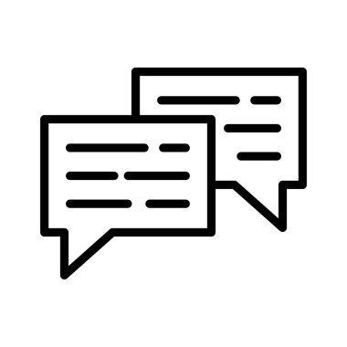 Sohbet Bubble Simgesi vektör görüntüsü. Telefon ve tablet olarak kullanılabilir. Mobil uygulamalar, web uygulamaları ve yazdırma ortamları için elverişli.