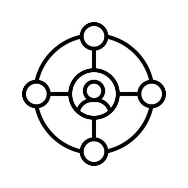 Bağlantı, pazarlama, ağ simgesi vektör görüntüsü. Seo & web için de kullanılabilir. Web uygulamalarında, mobil uygulamalarda ve yazdırma ortamlarında kullanılabilir.