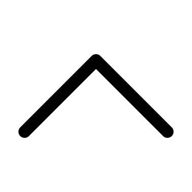 Yukarı doğru ok simgesi vektör görüntüsü. UI ve UX için de kullanılabilir. Mobil uygulamalar, web uygulamaları ve yazdırma ortamları için elverişli.