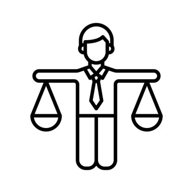 Denge, karar, ölçek, eşitlik ikonu vektör görüntüsü. Proje yönetimi için de kullanılabilir. Web uygulamalarında, mobil uygulamalarda ve yazdırma ortamlarında kullanılabilir.