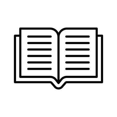 Kitap, açık kitap, ikon vektör görüntüsünü oku. Online eğitim için de kullanılabilir. Web uygulamalarında, mobil uygulamalarda ve yazdırma ortamlarında kullanılabilir.