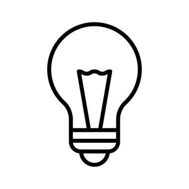 Ampul, yaratıcılık, fikir ikonu vektör görüntüsü. Eğitim için de kullanılabilir. Web uygulamalarında, mobil uygulamalarda ve yazdırma ortamlarında kullanılabilir.