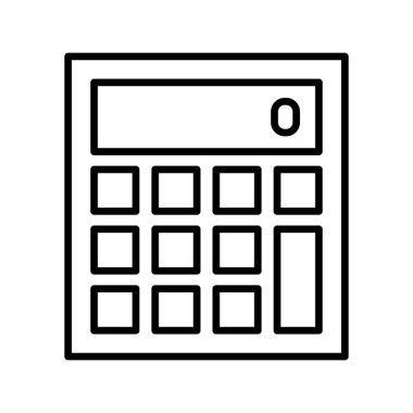 Hesap makinesi, hesaplama, fiyat, finansal ikon vektör görüntüsü. Alışveriş ve ecommerce için de kullanılabilir. Web uygulamalarında, mobil uygulamalarda ve yazdırma ortamlarında kullanılabilir.