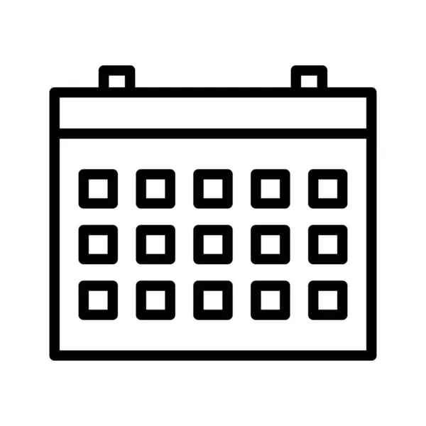 Calendario Icono Imagen Vectorial Puede Utilizar Para Teléfono Tableta Adecuado — Archivo Imágenes Vectoriales