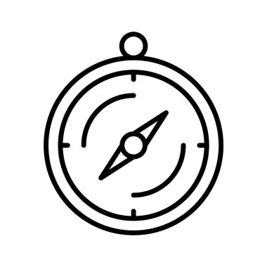 Pusula, navigasyon, ikon vektör görüntüsü. Yaz & Tatilleri için kullanılabilir. Mobil uygulamalar, web uygulamaları ve yazdırma ortamları için elverişli.