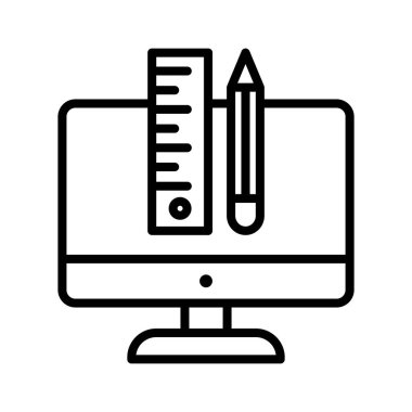 Yaratıcı, özel, tasarım ikonu vektör görüntüsü. Seo & web için de kullanılabilir. Web uygulamalarında, mobil uygulamalarda ve yazdırma ortamlarında kullanılabilir.