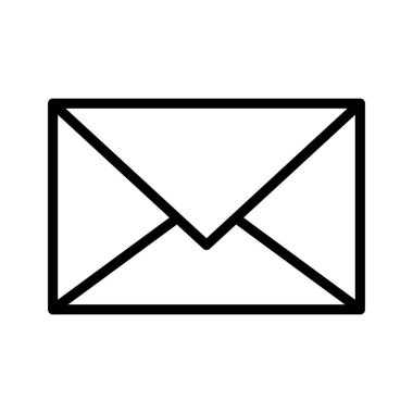 E- posta, gelen kutusu, mesaj, metin simgesi vektör resmi. Telefon ve tablet olarak kullanılabilir. Mobil uygulamalar, web uygulamaları ve yazdırma ortamları için elverişli.