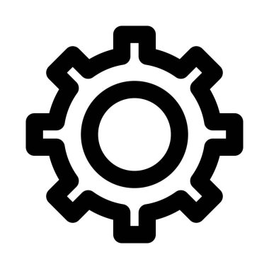 Ayarlar simge vektör resmi. UI ve UX için de kullanılabilir. Mobil uygulamalar, web uygulamaları ve yazdırma ortamları için elverişli.