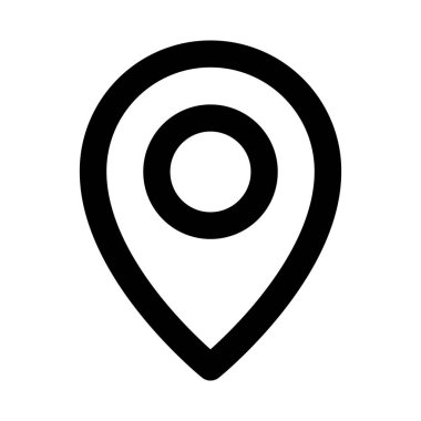 Konum simgesi vektör resmi. UI ve UX için de kullanılabilir. Mobil uygulamalar, web uygulamaları ve yazdırma ortamları için elverişli.