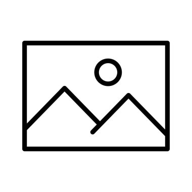 Resimler, galeri, resimler ikon vektör resmi. Telefon ve tablet olarak kullanılabilir. Mobil uygulamalar, web uygulamaları ve yazdırma ortamları için elverişli.