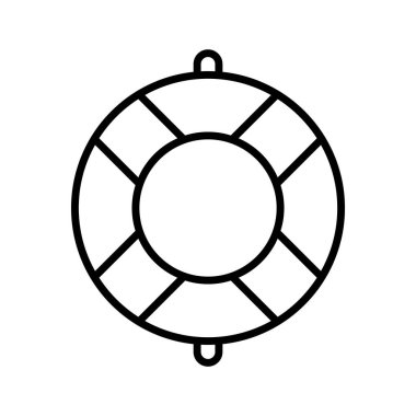 Hayat Kurtarıcı Simgesi vektör görüntüsü. Yaz & Tatilleri için kullanılabilir. Mobil uygulamalar, web uygulamaları ve yazdırma ortamları için elverişli.