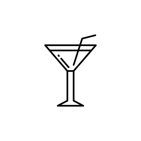 Cocktail 아이콘 이미지 음식과 음료에도 수있다 모바일 미디어에 수있다 — 스톡 벡터