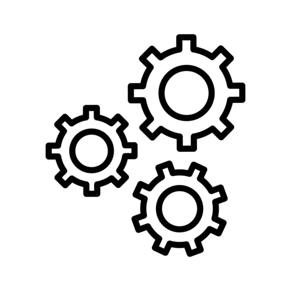 Konfiguration Einstellungen Zahnradsymbol Vektorbild Kann Auch Für Seo Web Verwendet — Stockvektor