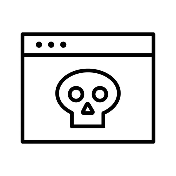 Ciberataque Hackeado Virus Icono Imagen Vectorial También Puede Utilizar Para — Vector de stock