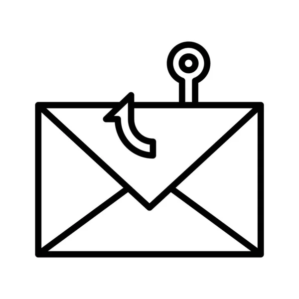 电子邮件 网络钓鱼 信封图标矢量图像 也可用于网络安全 适用于网络应用 移动应用及印刷媒体 — 图库矢量图片