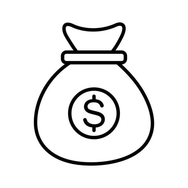 Finans Yatırım Para Çanta Ikonu Vektör Imajı Ofis Için Kullanılabilir — Stok Vektör
