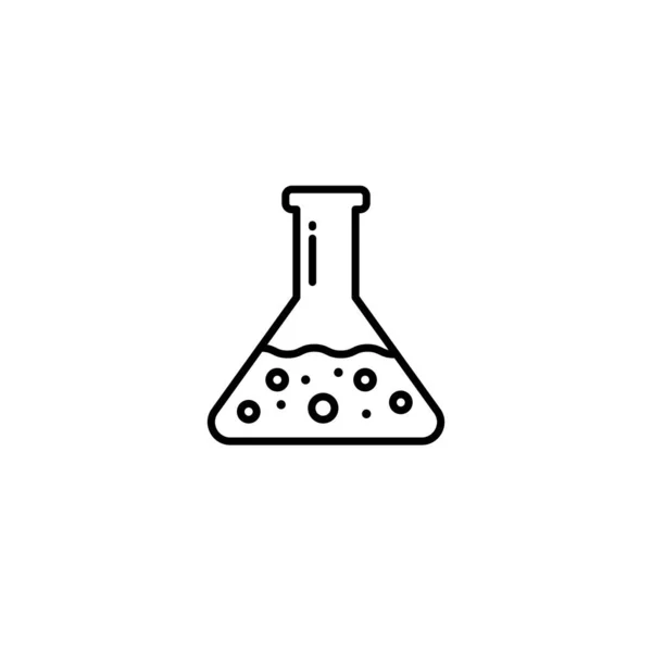 Chemiekolben Symbolvektorbild Kann Auch Für Speisen Und Getränke Verwendet Werden — Stockvektor