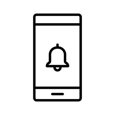 Mobil, bilgilendirme, mesaj ikonu vektör görüntüsü. Siber güvenlik için de kullanılabilir. Web uygulamalarında, mobil uygulamalarda ve yazdırma ortamlarında kullanılabilir.