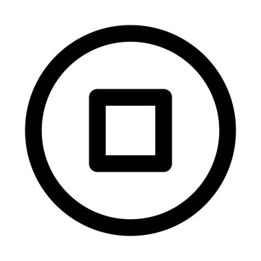 Video simgesi vektör görüntüsünü durdur. UI ve UX için de kullanılabilir. Mobil uygulamalar, web uygulamaları ve yazdırma ortamları için elverişli.